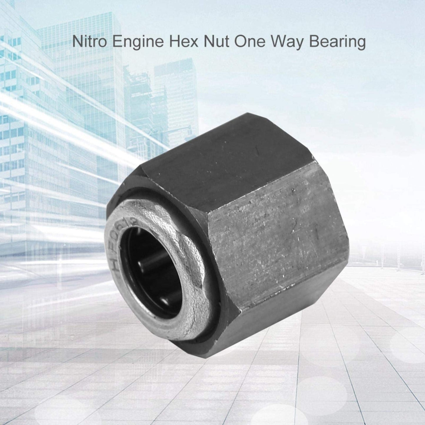 Nitro Engine Hex Nut One Way Bearing R025 RC Spare Part Compatible with hsp redcat Exceed hpi 1/10 Car, plplaaoo 12mm RC Hex Nut