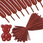 260 Long Balloons 100 Pack Coffee Brown Twisting Animal Balloons Thickening Latex Modeling Long Magic Balloons For Animal Model