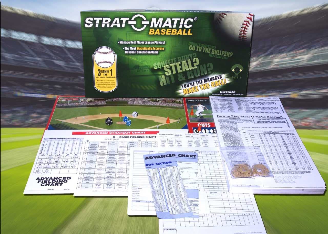 Strat-O-Matic Baseball Hall of Fame Game - Large Multicolor Cardstock Edition