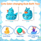 24 Pack Color Changing No Hole Rubber Ducks, Color Change Baby Bath Toys Without Holes For Toddlers Kids Ages 1-3 4-8, Valentine