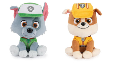 Gund Paw Patrol 6'' Plush Stuffed Animal Bundle Of 2 Characters, Rocky And Rubble