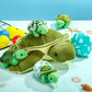 Aoriher 6 Pieces Turtle Stuffed Animal Set 12 Inch Stuffed Plush Sea Turtle Mom With 3 Babies And 2 Eggs For Kids Birthday Valentine‘S Day(Classic)