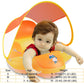 Myir Jun Baby Float With Canopy, Inflatable Pool Float Toddler Float Children Float For Pool Baby Swim Trainer Toddler Swim Floa