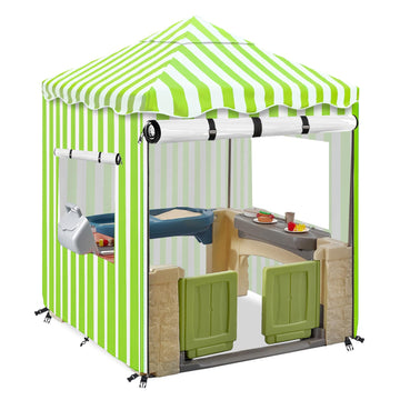 Hadisi Outdoor Kids Playhouse Cover,With Transparent Pvc Doors And Windows Waterproof Cover Suitable For Multiple Brands With Th