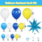 Yellow Blue White Balloon Arch Kit,Cartoon Theme Balloons Garland Kit With Star Balloons For Kids Cartoon Sponge Birthday Baby Shower Sponge Bob Party Supples