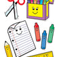 Eureka Classroom Window Clings - Back To School