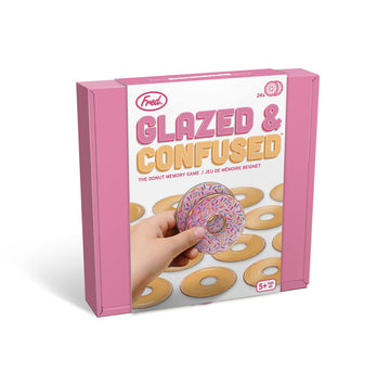 Genuine Fred Glazed and Confused Donut Memory Game - 48 Donuts, 24 Toppings, Cardboard, Assorted Color, Great for Kids & Adults