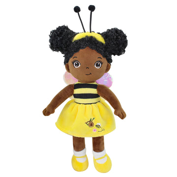 Justqunseen Black Baby Doll, Black Doll African American Baby Doll, 12    Rag Doll For Girls Soft Baby Doll Gifts, Dolls For 2 3