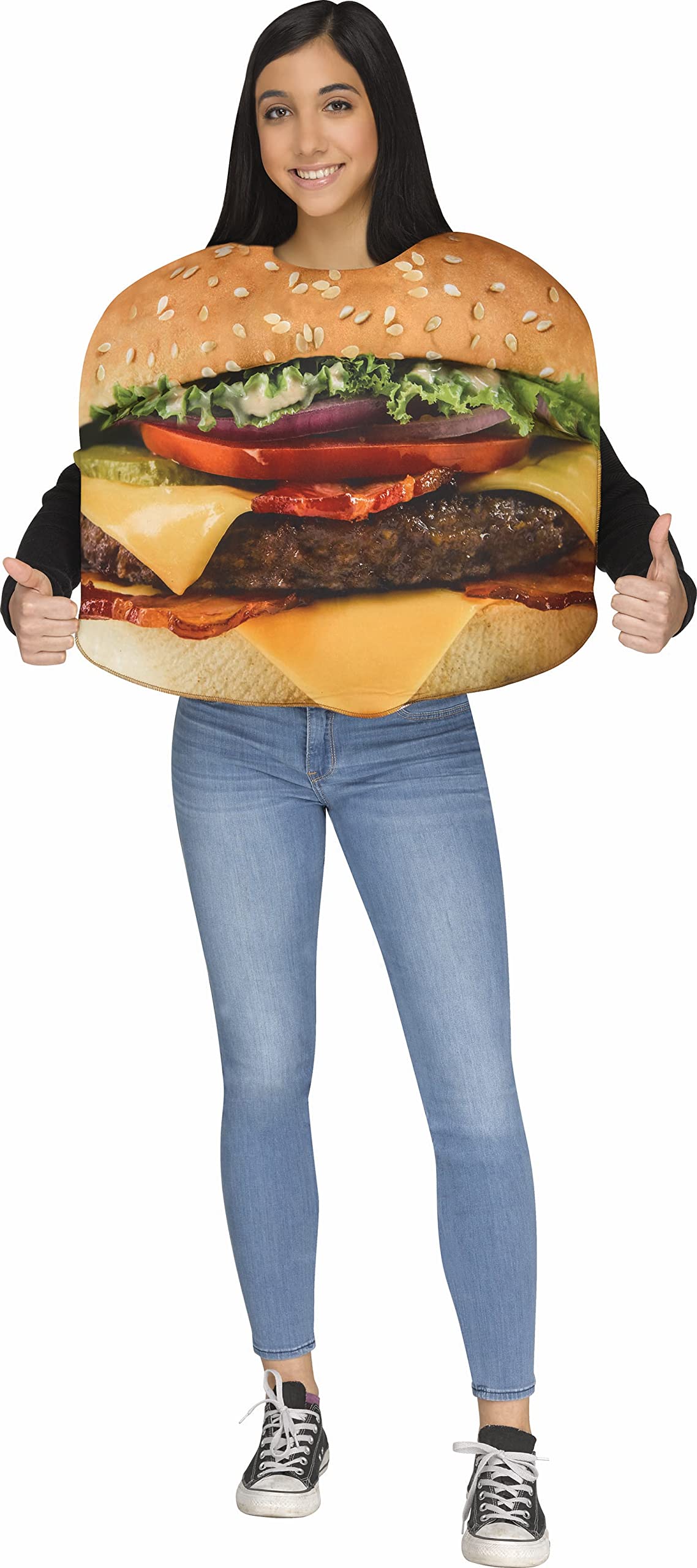 Fun World Cheeseburger Costume, One Size, Multicolor