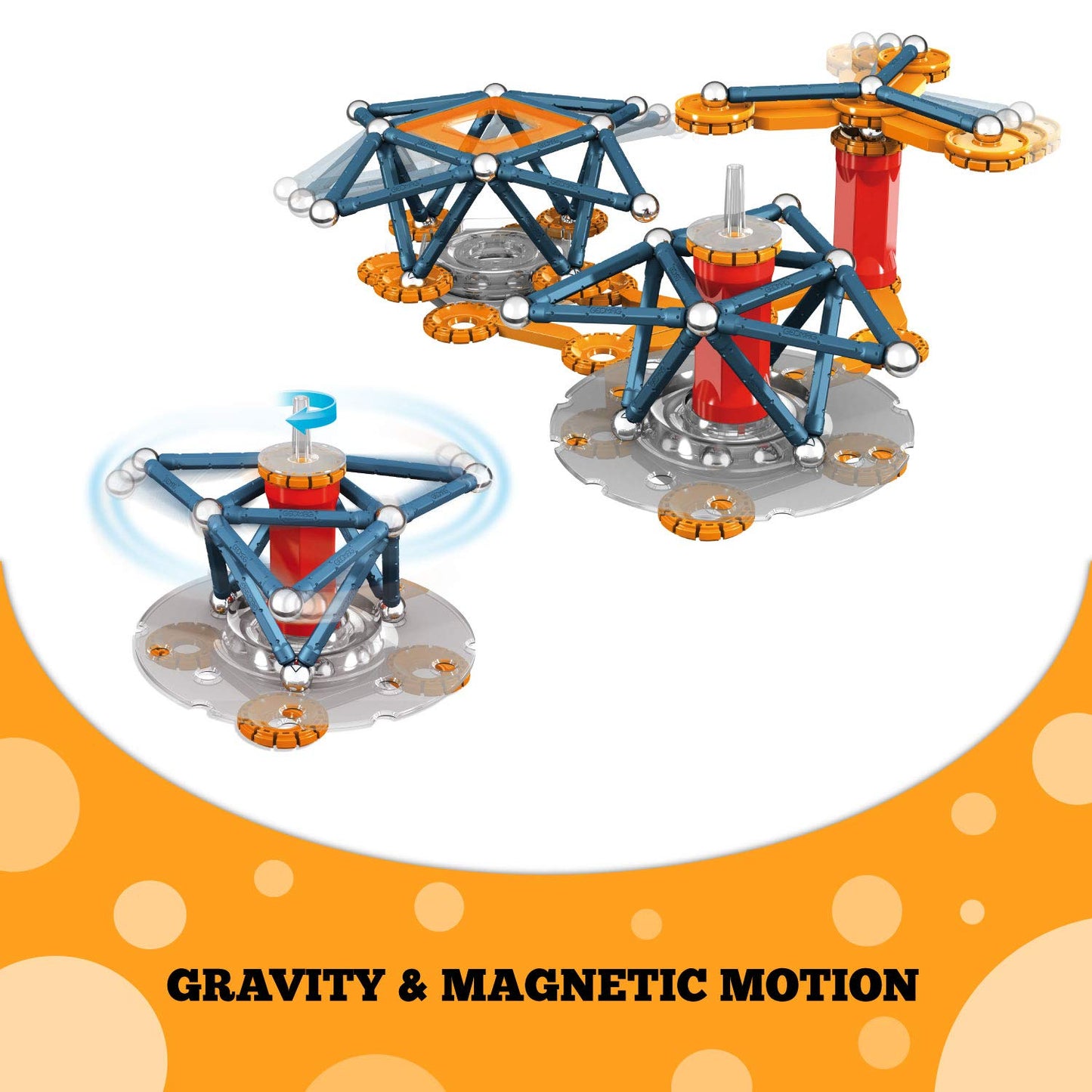 Geomag Magnetic Toys | Kids Stem Building Toys | Mechanics Magnetic Motion | Magnet Gears Construction | Educational Gifts | Swi