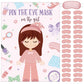 Mooliwe 26 Pcs Sleepover Slumber Party Games Pin the Blindfold on the Girl Pajamas Poster Stickers Games Decor for Sleepover Slu