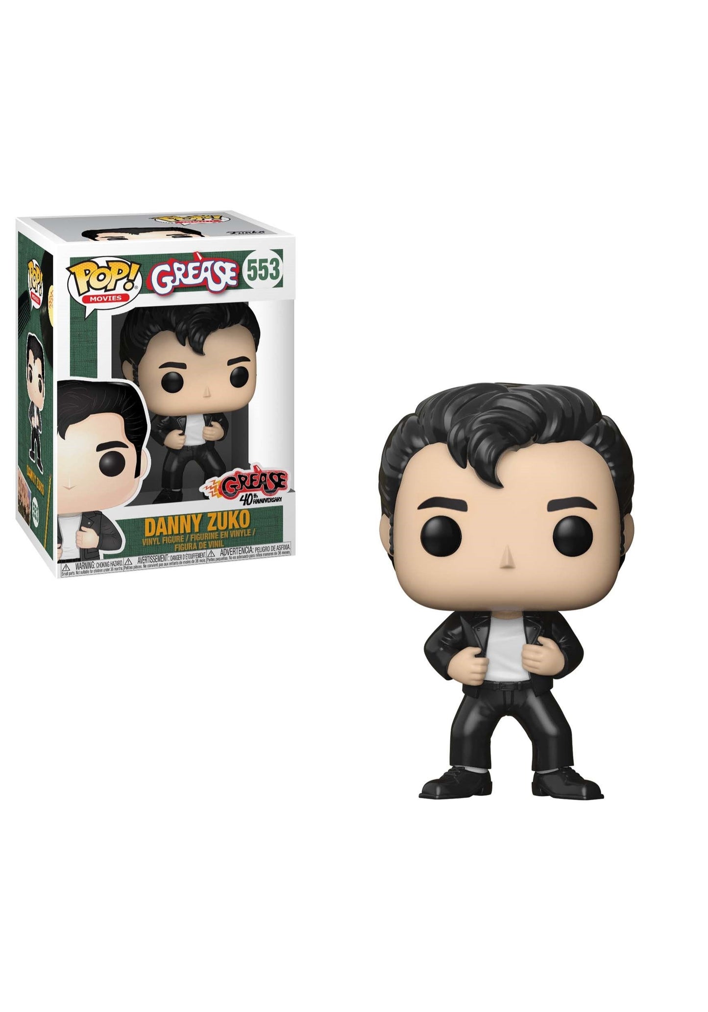 Funko Pop! Movies: Grease Danny Zuko Collectible Figure, Multicolor
