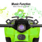 Hikiddo Kids Atv 4 Wheeler, 6V Ride-On Toy For Toddlers 1-3 Boys & Girls With Music, Forward & Reverse - Green