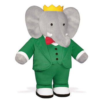 YOTTOY Classics Collection Classic Standing Babar Plush - 13 Inch Soft Stuffed Animal, Babar Color