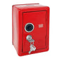Kid Safe Piggy Bank, Metal Safe With Key, Money Saving Box For Children, Boys Girls Best Gift (Red- Rectangular)