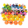 Hugoutdoor 50Pcs Assortment Mini Rubber Ducks, Kids Baby And Toddler Bath Toys, Summer Pool Beach Activities Floater Rubber Tiny