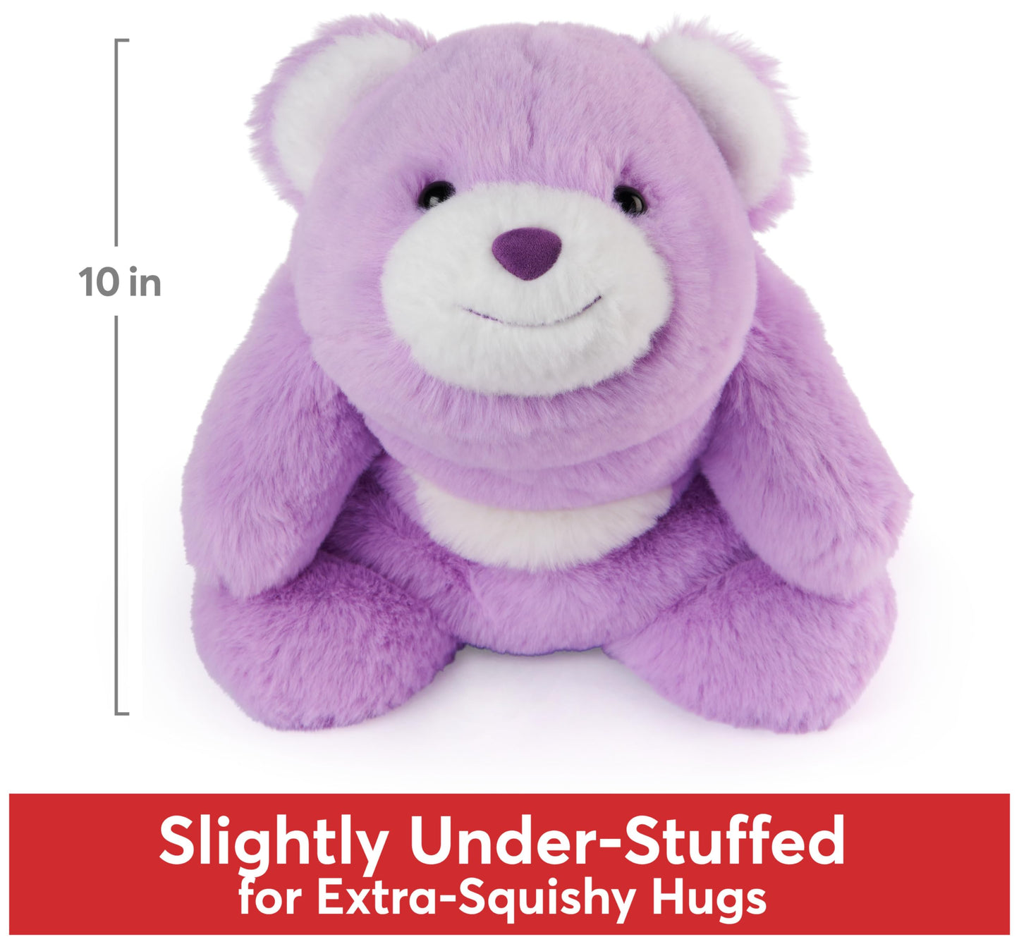 GUND Snuffles Teddy Bear Plush Toy, Purple, 10”, High Quality Materials, Ages 1+