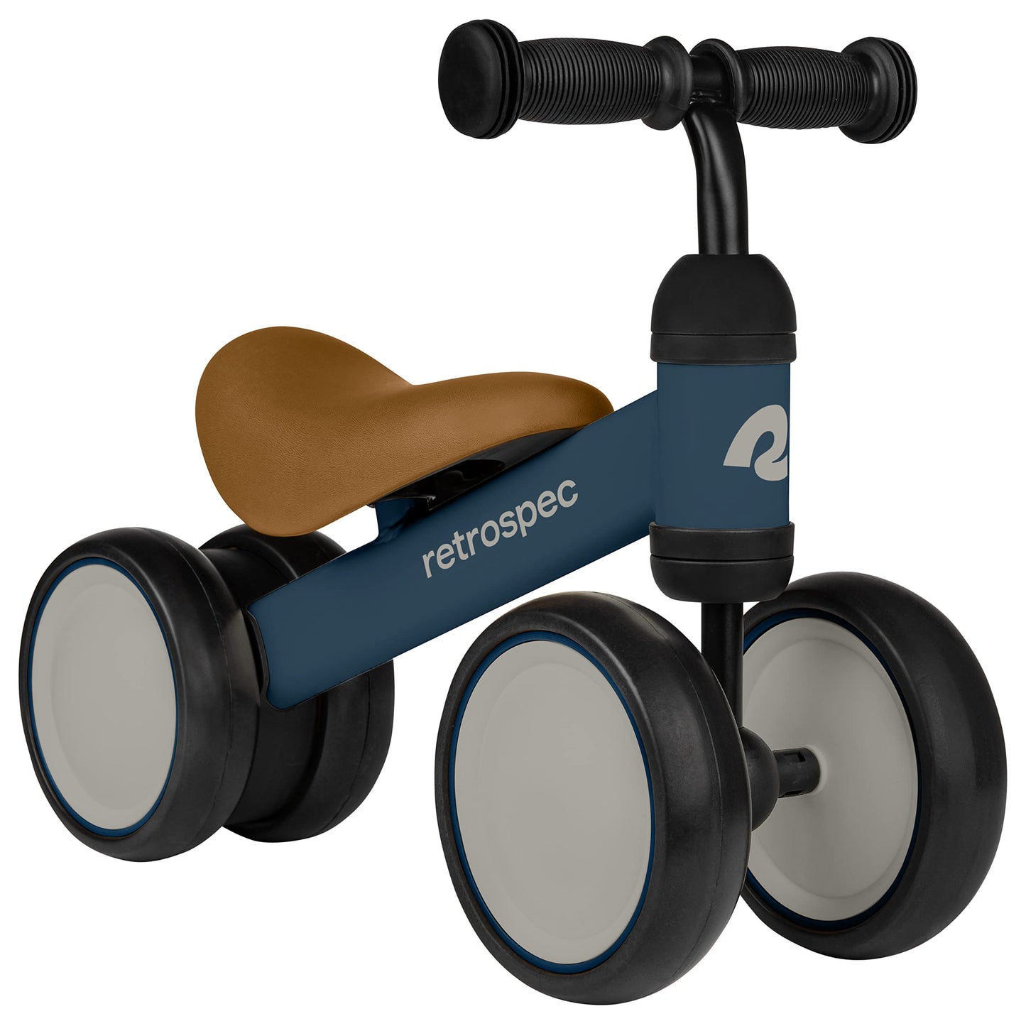 Retrospec Cricket Baby Walker Balance Bike With 4 Wheels For Ages 12-24 Months - Toddler Bicycle Toy For 1 Year Old’S - Ride On Toys For Boys & Girls