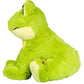 Stuffems Toy Shop Cuddly Soft 16" Stuffed Frog, Green & Yellow, Polyester, Model 611138541664