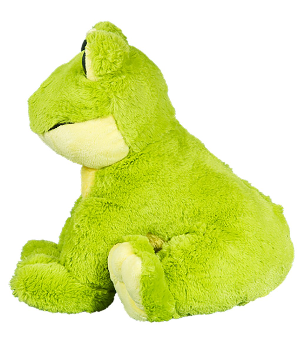 Stuffems Toy Shop Cuddly Soft 16" Stuffed Frog, Green & Yellow, Polyester, Model 611138541664