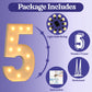 4Ft Light Up Numbers, Large Marquee Numbers For 5Th 15Th 50Th Birthday Decorations, Giant Light Up Numbers For Party Anniversary