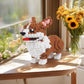 Larcele Micro Dog Building Blocks Set Pet Mini Building Toy Bricks Kit,3274 Pieces Kljm-02 (Big Corgi)