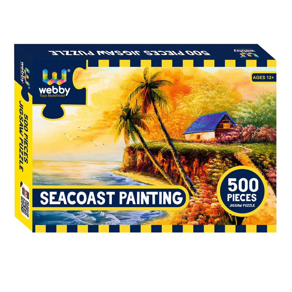 Webby Kids Seacoast Painting Jigsaw Puzzle, 500 Pieces