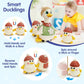 Hola Baby Toys 6-12 Months Musical Dancing Duck Toy Set With Mama And Babys Tummy Time Toys, Crawling And Interaction Modes 1 Ye