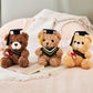 Athoinsu 9'' Graduation Bear Class of 2025 Teddy Bear Stuffed Animal with Black Grad Cap Soft Light Brown Kindergarten Preschool