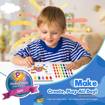 Zmlm Paint With Water Books For Kids - Easter Basket Stuffers Mess Free Coloring Activity For Toddlers - Arts & Crafts Gifts Toys For Valentines Birthday Christmas Boy Girls Ages 4 5 6 7 8(Sea)