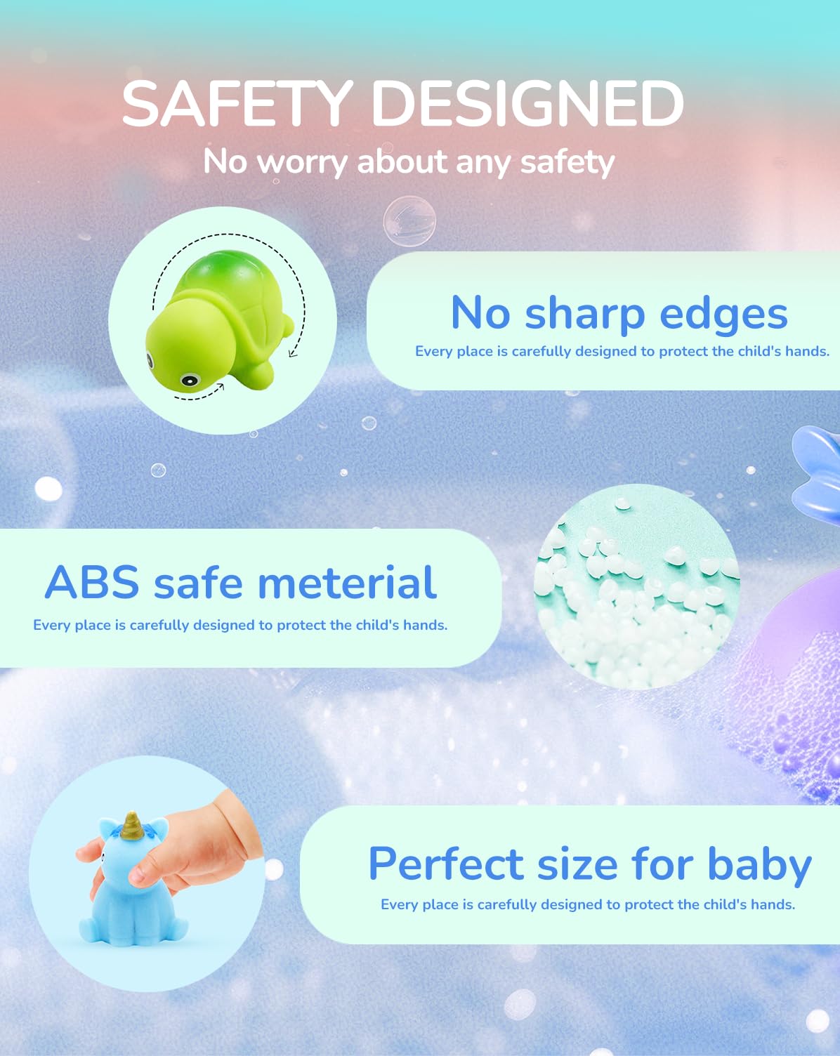 No Hole Light Up Bath Toys, 9Pcs Flashing Colourful Bathtub Mermaid Toy With Storage Bag And Net Fishing For Swimming Pool Party