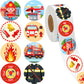 Geyee 1000 Pcs Police Stickers Firefighter Sticker For Kids Police Badge Sticker Fireman Firetruck Stickers Toy Name Tag Roll Se