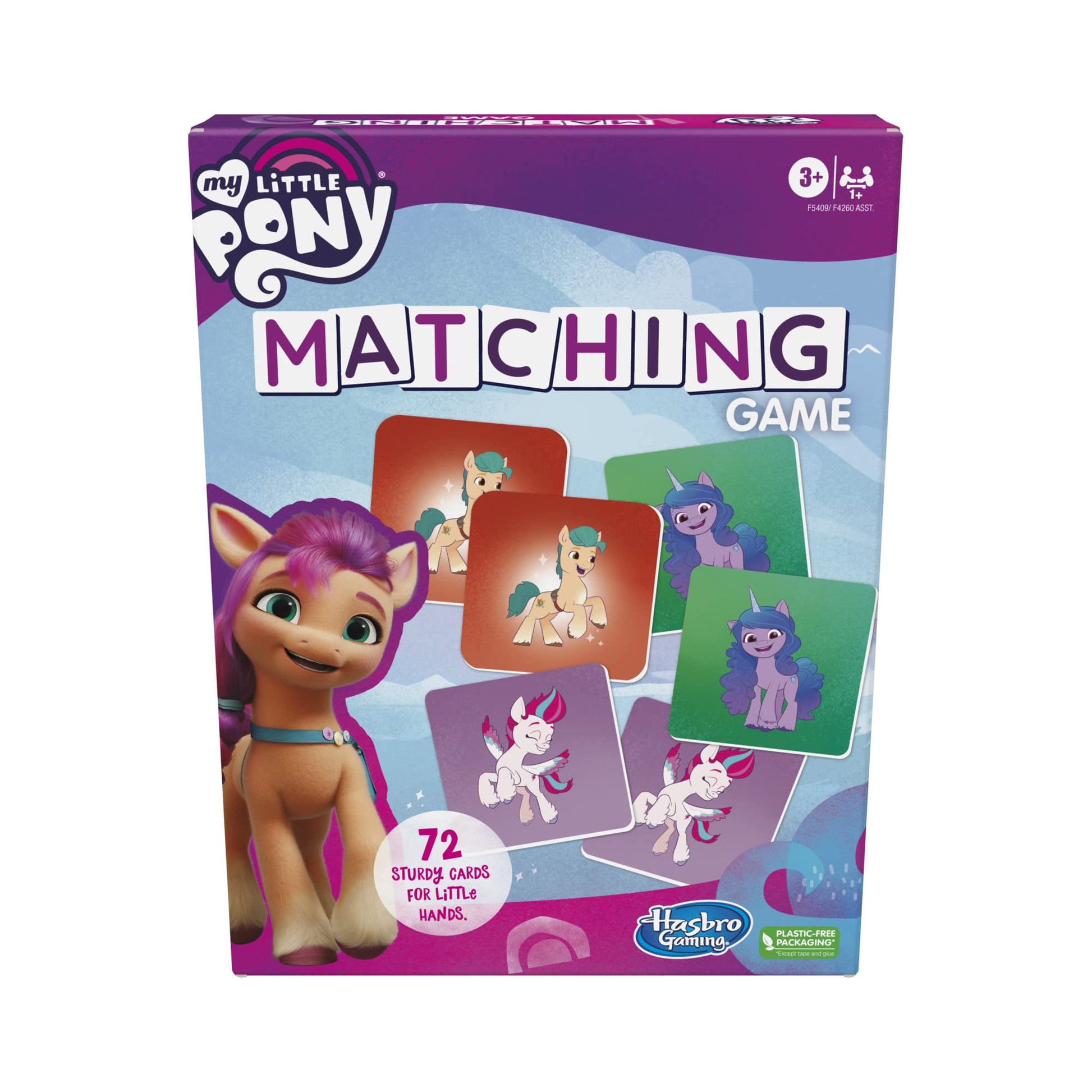 Hasbro Gaming My Little Pony Matching Game For Kids | 1+ Players | Preschool Board Games For Clasroom | Back To School Gifts | Ages 3+