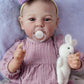 Scom Realistic Reborn Baby Dolls - 18 Inch Real Life Baby Girl, Newborn Doll With Full Body Vinyl, Lifelike Baby With Anatomical