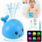 Gigilli Light Up Whale Bath Toys For Babies 6-12 12-18 Months Or Kids Ages 1-3, Blue Spray Water Baby Toys For Boys Valentines Day 1St Birthday Gifts, Toddler Pool Bathtub Toys 1-3 2-4 Infant 2 3 4 5