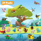 Moontoy Party Favors For Kids, 24 Pack Animals Building Blocks Toy For Goodie Bag Stuffers Valentines Day Gift Mini Building Set Party Favors For Birthday Gift For Boys Girls Ages 6-12+