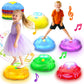 TERRAMUS Light up & Sound Stepping Stones for Kids  6PCS Crab Balance River Stones  Obstacle Course Indoor & Outdoor  Toddlers Sensory Toy  Play Equipment Improve Coordination  Gifts for Boys Girls 3+
