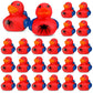 Leyndo 24 Pcs Christmas Spider Rubber Duck Bulk Spider Birthday Party Decoration Favors Squeaky Red Blue Duck for Bathtub Floating Pool Gifts Party Supplies