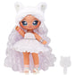 Na! Na! Na! Surprise Sweetest Gems™ April Sparkles 7.5' Fashion Doll Diamond Birthstone Inspired With White Hair, Ruffle Satin Dress & Brush, Poseable, Great Toy Gift Girls Boys Ages 5 6 7 8+ Years