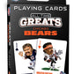 MasterPieces Playing Cards - Chicago Bears All-Time Greats Playing Cards - Officially Licensed Playing Card Deck for Adults, Kid