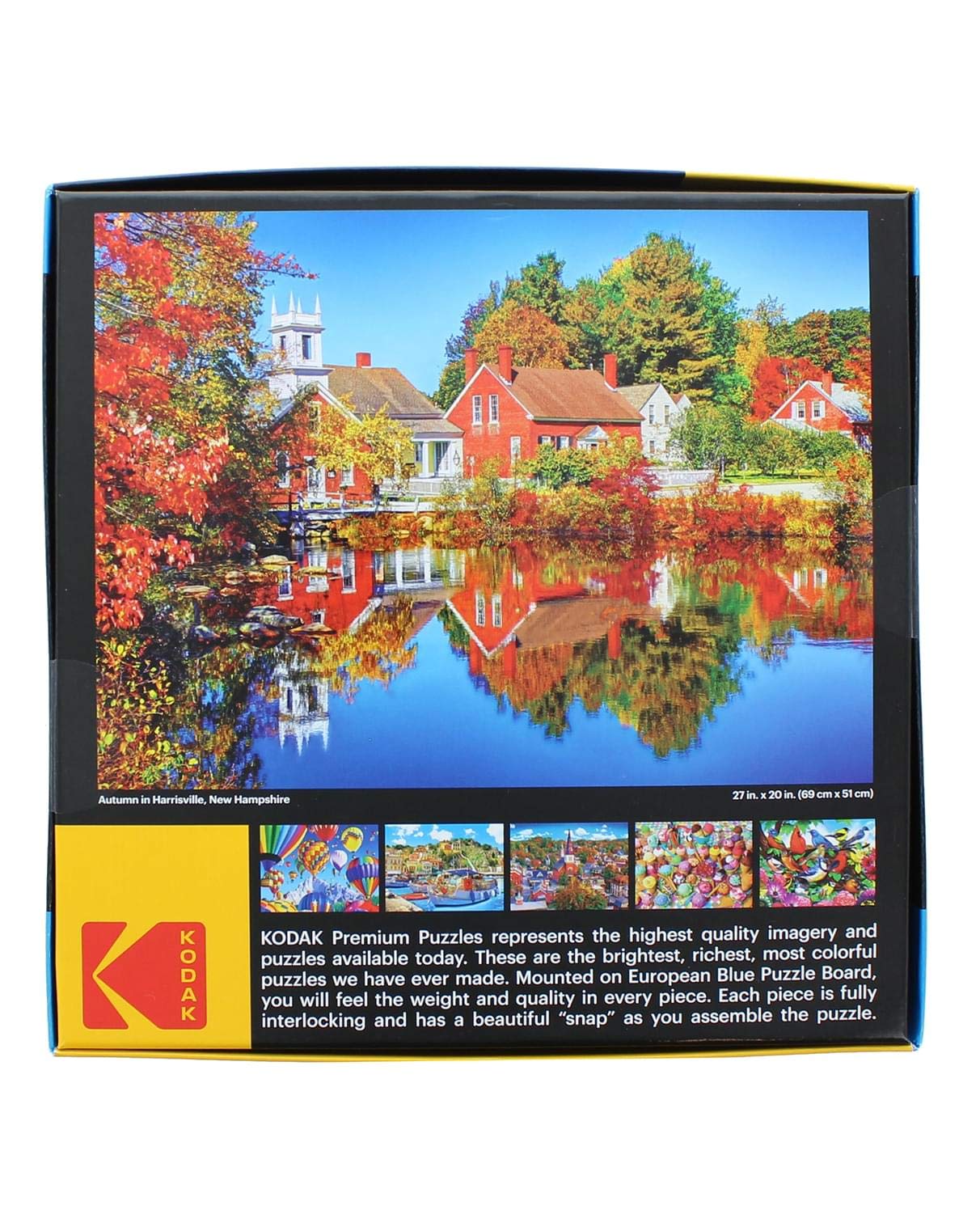 RoseArt - Kodak enhanced - Autumn in Harrisville New Hampshire - 1000 Piece Jigsaw Puzzle for mature-themeds