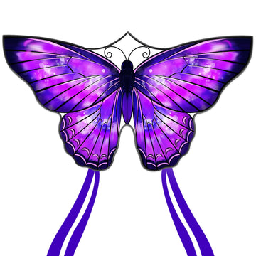 Mint'S Colorful Life Butterfly Kite For Kids & Adults, Easy To Fly Kite For Beach, Large Single Line Kite With Long Tail &300Ft
