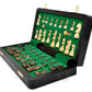 House Of Chess - 10 Inch Wooden Magnetic Folding Travel Chess Set/Board With 2 Extra Knights, 2 Extra Pawns, 2 Extra Queens And