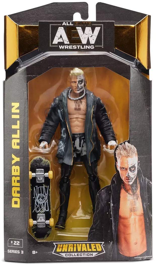 All advanced Wrestling AEW Unrivaled Collection Darby Allin - 6.5-Inch Action Figure - Series 3  Multicolor