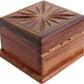 TOSQP27 Secret Box Brainteaser Puzzle Case, 4-Inch Rosewood Storage Organizer, Unique Gift for Her, Girlfriend, Men