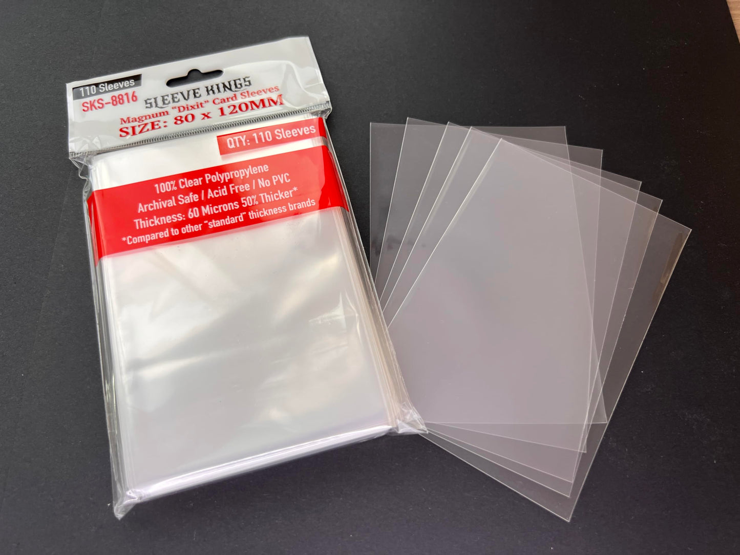 Sleeve Kings Magnum ''Dixit'' Card Sleeves 80 X 120 Mm (4X110 Pack, 440 Sleeves)