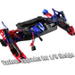 Rcarmumb Front Rear RC Shock Upgrades Part for 1/8 Sledge 4WD #95076-4, 4PCS Full Aluminum Big Bore RC Shocks Hops Up for Sledge