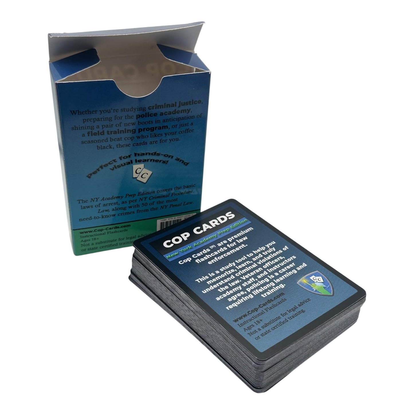 Cop Cards: enhanced Flashcards for Law Enforcement - Learning Aid or Police Gift (New York Academy Prep Edition)