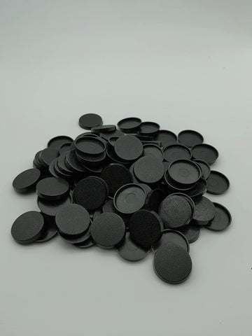 Lot Of 100 25Mm Round Bases For Warhammer 40K & Aos Games Workshop Wargame Bitz