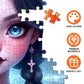 1000pcs Halloween Girl Paper Puzzle - Large Halloween Jigsaw Puzzle Toy mature-themed Game Gift - Family Interactive Game Puzzle DIY Home Decoration Brain Challenge Gift